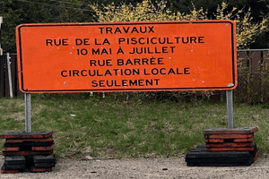 Début des travaux sur la rue de la Pisciculture