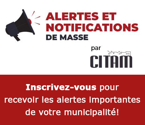Il est important de vous inscrire à nos alertes !
