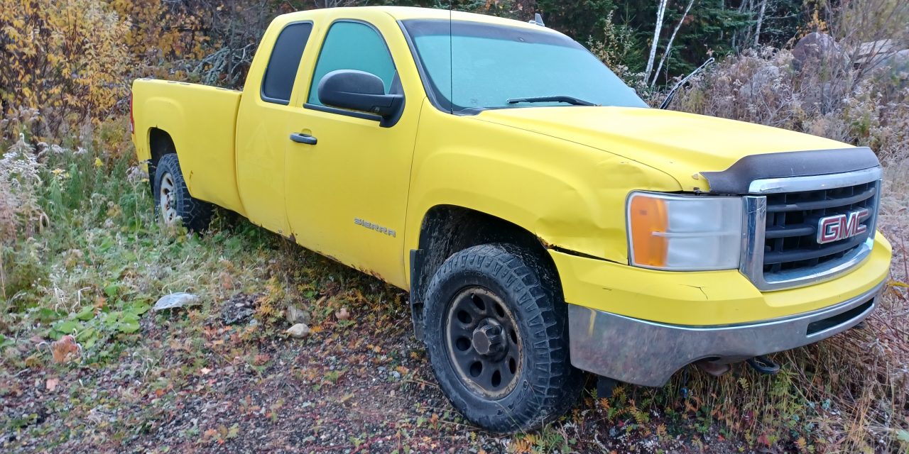 Une camionnette de la Municipalité est à vendre.