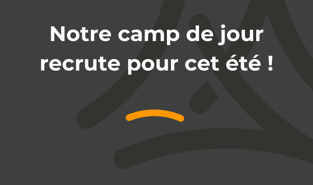 Un emploi au camp de jour te tente ??