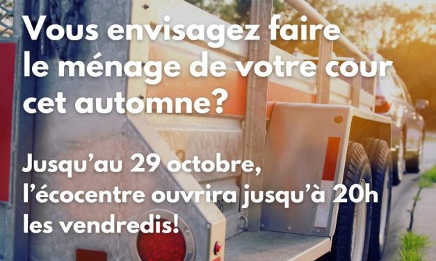 Un écocentre à l’écoute de vos besoins !