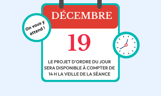 Séance spéciale d’adoption du budget 2024 et présentation du nouveau rôle d’évaluation