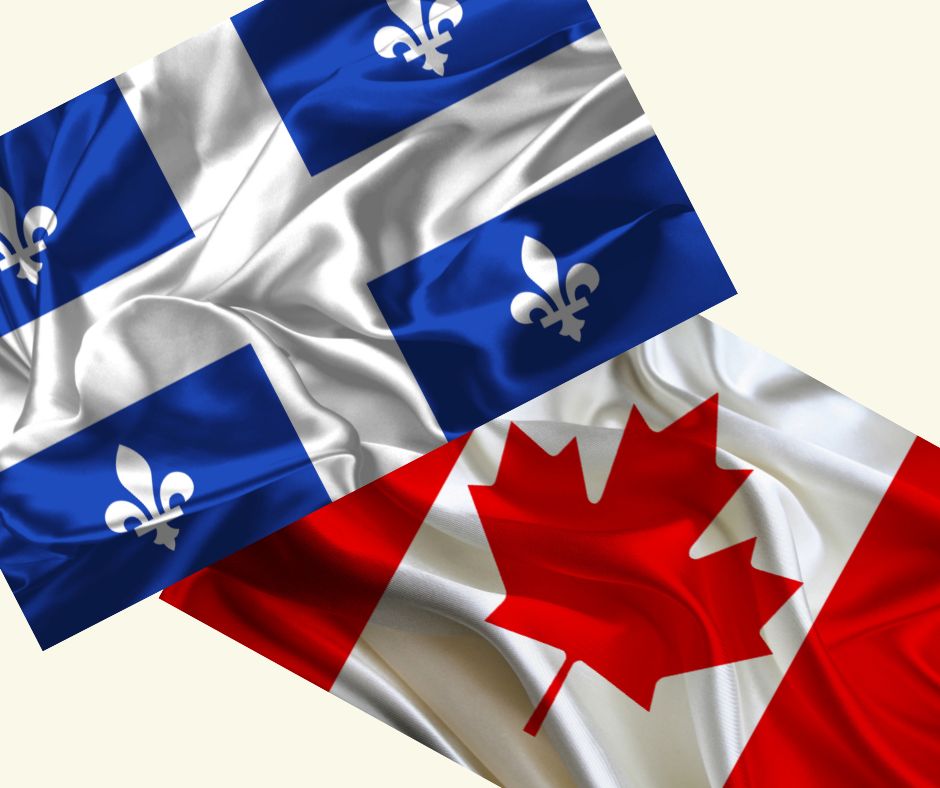 Drapeau Qc-Canada